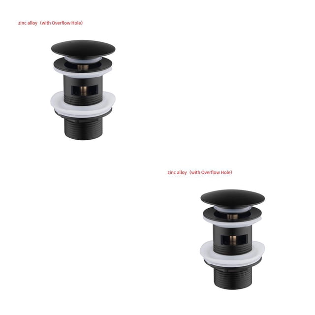 Matsuzay Dispositivo de drenaje Universal Pop-Up BASIN SINK Filter Hair Catcher Sink Colador COCINA BAÑO ACCESSORI Tapón Cobre / Aleación de zinc la aleación tiene desbordamiento 2piezas Matsuzay CBP065966