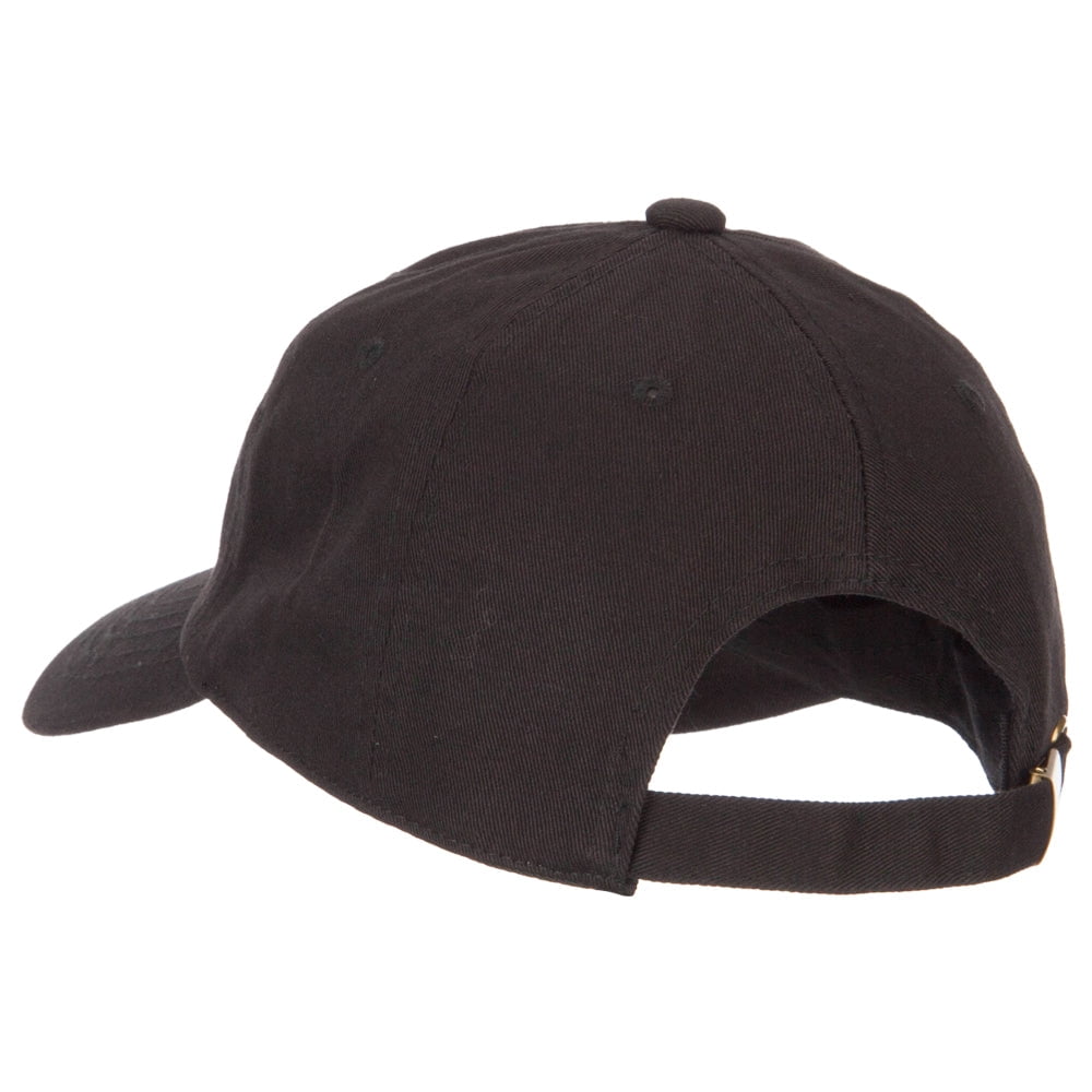 Texas Bluebonnet with Map Embroidered Unstructured Washed Cap - Black OSFM