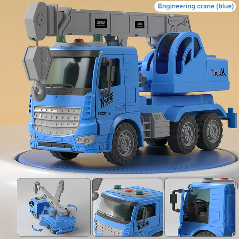 Blue toy excavator sales