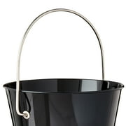 Black Tin Pail with Handle, 4.6, by Way To Celebrate