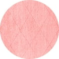 thumbnail image 1 of Ahgly Company Indoor Round Solid Red Modern Area Rugs, 6' Round, 1 of 4