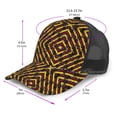 thumbnail image 3 of Men Women Old Colombian Flag Stripes Trucker Hat Snapback Mesh Baseball Cap, 3 of 7