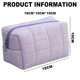 thumbnail image 2 of Bolsas de cosméticos de felpa, bolsa de maquillaje, linda bolsa de almacenamiento suave con cremallera para artículos de tocador de viaje para suministros de oficina, cosméticos, maquillaje,, 2 of 6