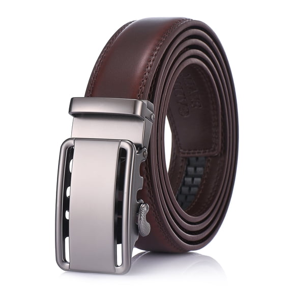 Classic Bilinear Leather Ratchet Belt