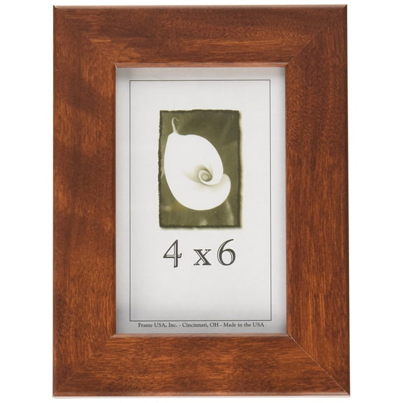 4x6 Wood Picture Frame (Canadian Walnut) - Made in the USA