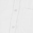 thumbnail image 6 of Jzuxvd Womens Button Down Shirts Gauze Cotton Dress Shirt Long Sleeve Oversized Solid Tunic Tops with Pockets White 5XL, 6 of 6
