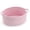 Pink, variant on Oval White Cotton Rope Storage Basket with Built-in Side Handles, Coiled Woven Basket for Towels, Toys, Blankets, Bathroom & Bedroom Home Organization