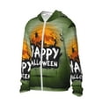 thumbnail image 2 of Kll Halloween Night Print Men'S Women’s Upf 50+ Sun Protection Outdoor Hoodie Jacket Long Sleeve Fishing Hiking Performance Shirt- Large, 2 of 8