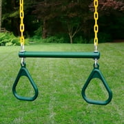 Gorilla Playsets Ozark II Wooden Swing Set with Punching Ball, 2 Belt Swings, and Trapeze Bar
