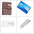thumbnail image 4 of Billetera, 2 billeteras de acero inoxidable, billetera ultrafina de metal, billetera plateada, utilizada para efectivo, facturas, tarjetas de visita, tarjetas de crédito oso de fresa Electrónica, 4 of 5