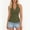 Army Green, variant on Womens Ruched Wrap Halter Top Black Sleeveless Tank Casual Summer Slim Fit Going Out Polyester Spandex Top,Size S