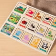 thumbnail image 7 of ToyKingdee Wooden Peg Puzzle, Cognitive Learning, Double Side Scens Board for Home School Planner,Autism Learning Materials, 7 of 7