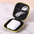 thumbnail image 1 of Estuche cuadrado para auriculares Estuche de transporte portátil Bolsa de almacenamiento Organizador de accesorios para teléfonos celulares con mosquetón para auriculares, audífonos, auriculares,, 1 of 5