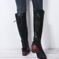 thumbnail image 1 of Bottes d'Hiver Décontractées pour Femmes au-Dessus du Genou avec Fermeture Éclair Latérale, 1 of 5