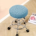 thumbnail image 4 of Round Stool Cover, Swivel Chair Cover, Stretchable Round Bar Beauty Salon Seat Cushion Protector, Washable Polyester Elastic Chair Cover for Bedroom Bar Dining Room, 4 of 7