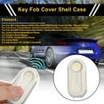 thumbnail image 2 of Funda de llave de coche de TPU de tono blanco y plateado de Unique Bargains para Fiat 500 Cabrio/Nuova para Fiat 500C/500L/500X/600 - Funda de control remoto de 3 botones, 2 of 6