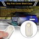 thumbnail image 2 of Funda de llave de coche de TPU de tono blanco y plateado de Unique Bargains para Fiat 500 Cabrio/Nuova para Fiat 500C/500L/500X/600 - Funda de control remoto de 3 botones, 2 of 6