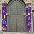 thumbnail image 6 of 2Pcs Ramadan Mubarak Porch Sign Hanging Decoration Eid Mubarak Door Sign for, 6 of 9