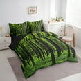 thumbnail image 3 of Feelyou Jungle Tree Bedding Comforter Set 7 Pieces, Nature Plant Botanical Full Bedding Set, Teens Boys Girls Kids Reversible Fitted Sheet Flat Sheet, Microfiber Bedroom Decor, 3 of 7
