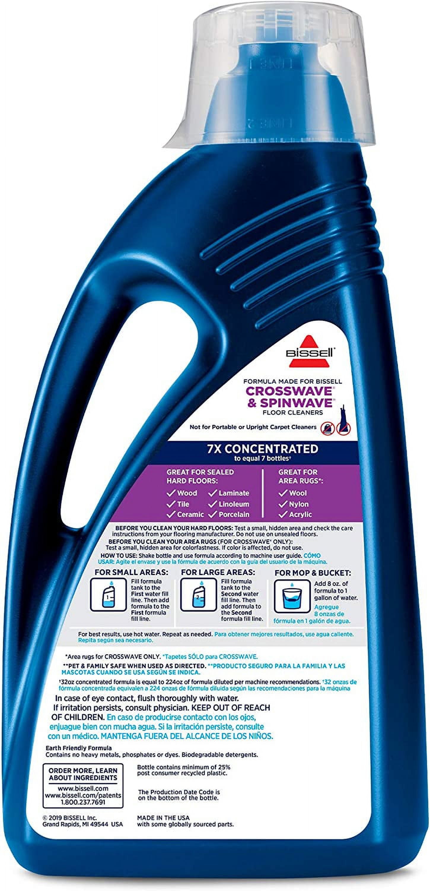 Bissell 1789 Multi-Surface Floor Cleaning Formula 32oz: Multi-Purpose Hard  Surface Floor Cleaner (011120230536-1)