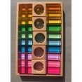 thumbnail image 5 of Juguetes de madera Montessori para niños, bloques transparentes, gemas acrílicas mixtas, juego abierto, 5 of 5
