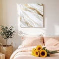 thumbnail image 4 of Canvas Wall Art, Abstract White Gold Framed Canvas Prints for Living Room Bathroom, Simple Marble Geometric Gallery Wrapped Wall Decor for Home Office, Gifts, 12"x12" Ship Next Day, 4 of 9