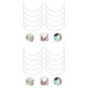 thumbnail image 1 of Set de 12 pares de aretes elegantes de acero inoxidable, 1 of 9