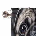 thumbnail image 4 of Cute Dog Valances for Windows Farmhouse Kitchen Curtains Valances Rod Pocket Valance Curtains for Kitchen Windows Black Pet Retro Picture Window Valances for Bathroom Bedroom 54"x18", 4 of 6