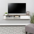 thumbnail image 5 of Pemberly Row Transitional Wood Wall Mounted TV Stand for TVs up to 70" in White, 5 of 7