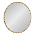 thumbnail image 5 of Kate and Laurel Sebecka Modern Scalloped Round Mirror, 26 Inch Diameter, Gold, Decorative Circle Wall Mirror with Unique Rippled Edge for Use as Vanity Bathroom Mirror or Bedroom Mirror Accent, 5 of 9