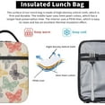 thumbnail image 4 of Vintage Butterfly Insulated Lunch Bag, Reusable Lunch Box Tote Bag For Office Work Picnic Travel Women/Men, 4 of 6