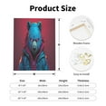 thumbnail image 2 of Sikiie Neon Cyberpunk Blue Bear Print Canvas Decorative Hanging Painting, Anti-shrinkage Hanging Frame, Suitable for Home, Office Wall Decorations, 2 of 6