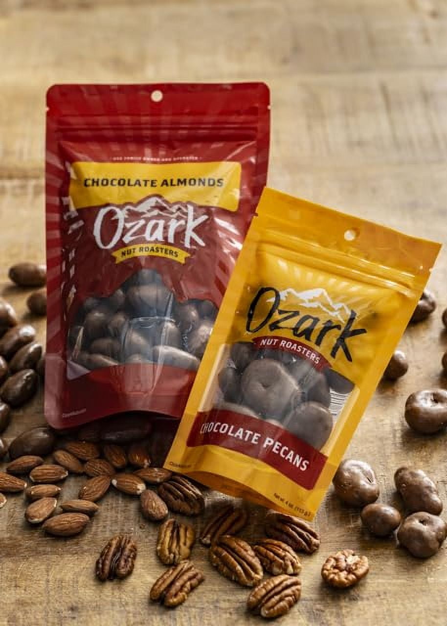 OZARK NUT ROASTERS: Chocolate Sunflower Seeds, Chocolate-Covered Snacks, World-Class Gourmet Candied Sunflower Seeds, Resealable Pack (16 oz)