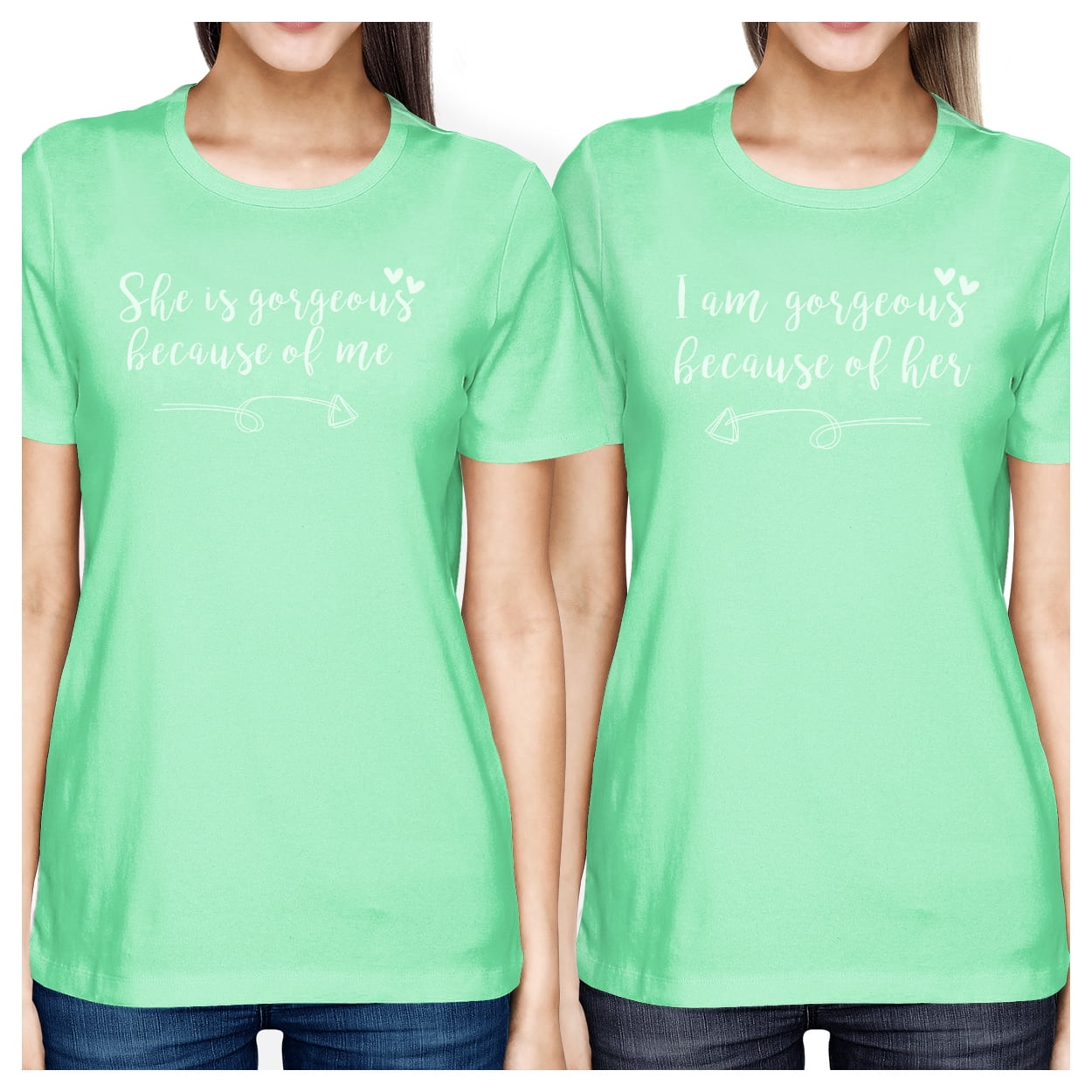 She Is Gorgeous Mint Funny Mother Daughter Graphic T Shirts For Her -  
