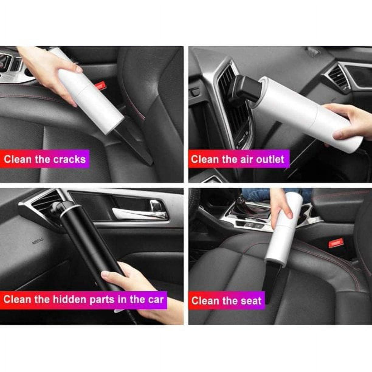 CNKOO Mini Car Vacuum Cleaner with high Suction and Low Noise Portable Car Vacuum Cleaner with 14.5 Ft Cable and 5 Vacuum Kits for Quick Cleaning of car Interior Car Vacuum Cleaner Kit