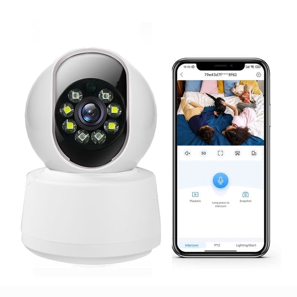 Cámara de vigilancia Pisexur Electronics para hombres, frecuencia 5G, cámara de seguridad para interiores, 1080P, alta definición, visión nocturna a todo color, red WiFi, audio bidireccional remoto,