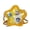 Yellow, variant on Ita Bag Star Shaped Purse, PU Leather Aesthetic Cute Crossbody Purse, Kawaii Pin Display Clear Shoulder Bag (Bare Bag)