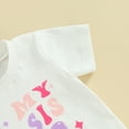 thumbnail image 6 of Bagilaanoe 2pcs Toddler Sister Matching Clothing Baby Girl Shorts Set Short Sleeve Letter Print T Shirt Tops + Shorts 3M 6M 12M 18M 24M 3T 4T Kids Casual Summer Clothes, 6 of 8