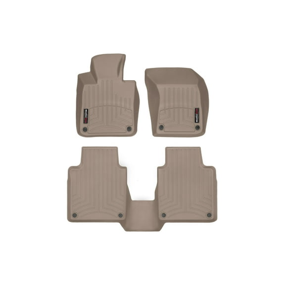 WeatherTech Custom Fit FloorLiners compatible with 2018-2024 Volvo S90 - 1st & 2nd Row, Tan