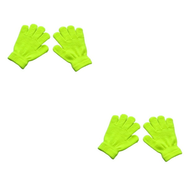 Guantes para niños Minnieouse Amarillo fluorescente 1 par Accesorio de ropa de invierno