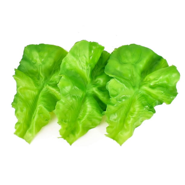 3pcs Fake Lettuce Leaves Artificial Vegetables Lettuces Simulation