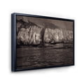 thumbnail image 3 of Designart 'Gold Cliffs Over Sea In The Fog' Modern Framed Canvas Wall Art Print, 3 of 5
