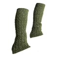 thumbnail image 1 of Calentadores de pierna de patinaje figurado altos calcetines calientes calientes calcetines de calcetines de patinaje de cable para entrenamiento de Verde, 1 of 8