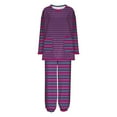 thumbnail image 4 of Bixock Women Fall and Winter Pajamas Set,Women Pajams Two-piece Set,Casual Pajamas Set for Women Solid Color Fleece Lined Thickened Warm Comfortable Home Wear Pajamas Set, 4 of 5