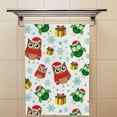 thumbnail image 4 of GZHJMY Fingertip Hand Towels, 2 Pack Pcs Snowflakes Owls and Gifts Absorbent Face Bath Towels for Bathroom Kitchen, 30"x15", 4 of 6