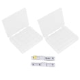 thumbnail image 1 of 50pcs Transparent Empty Bobbins Sewing Machine Spools with Plastic Box Home Sewing Supplies, 1 of 9