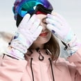 thumbnail image 3 of Ski Gloves Winter Waterproof Warm Touchscreen Snow Gloves for Women Outdoor Warm Gloves, 3 of 17