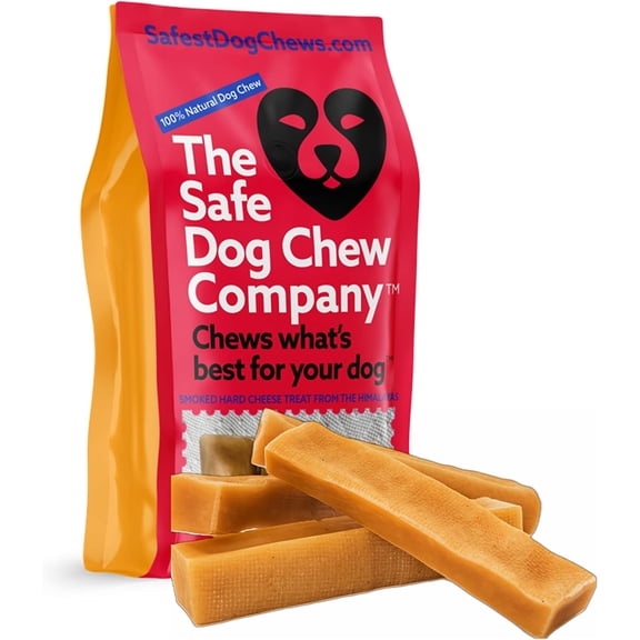 Safe Dog Chew Authentic Himalayan Cheese Chew treats for Dogs, Large, 4 Chew Packet