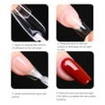 thumbnail image 4 of 550 Pcs Long Trapezoidal Nail Tips,Jademall Ultra Thin Seamless Semi Frosted Press On Clear Nail Tips DIY Nail Art for Nail Salons Long Nail Tips Nail Tips, 4 of 5