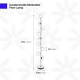 thumbnail image 4 of Ozarke Aurelia Nordic Minimalist Floor Lamp - Modern Glass Globe Lamp- Black, 4 of 4